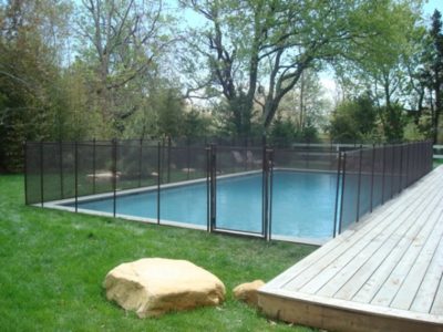 pool safety fence above ground